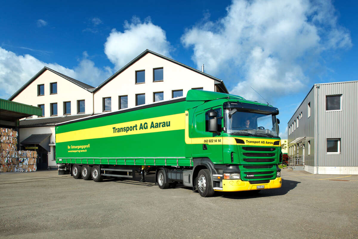 Die Transport AG Aarau steht im Dienste der Wertstoffe